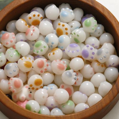 Enamel Acrylic Beads, Claw, DIY 