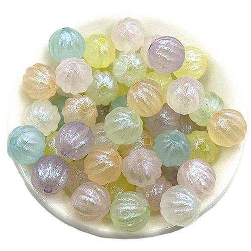 Perles Miracle acryliques, Acrylique, Citrouille, DIY, plus de couleurs à choisir, 11mm Environ 1.5mm, Environ Vendu par sac