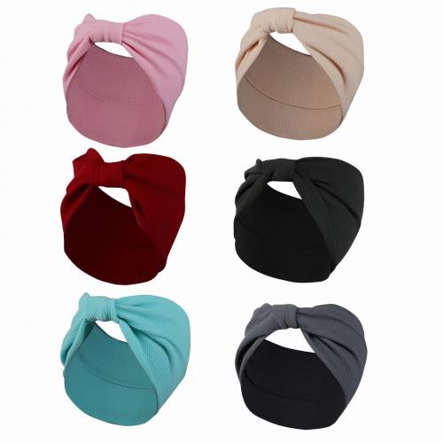 Headband, Polyester, knit, elastic & for woman [
