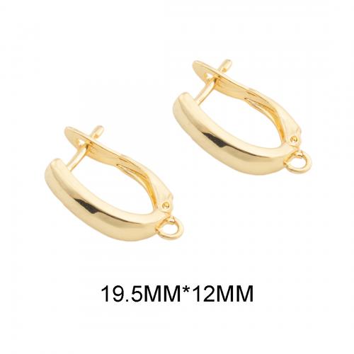 Brass Lever Back Earring Component, real gold plated, DIY, golden Approx 1.5mm [