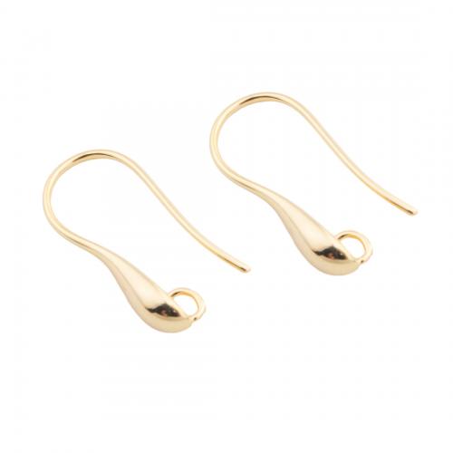 Composant anneau en laiton pour boucle d'oreille, Plaqué d'or, DIY, doré Environ 2mm, Vendu par paire