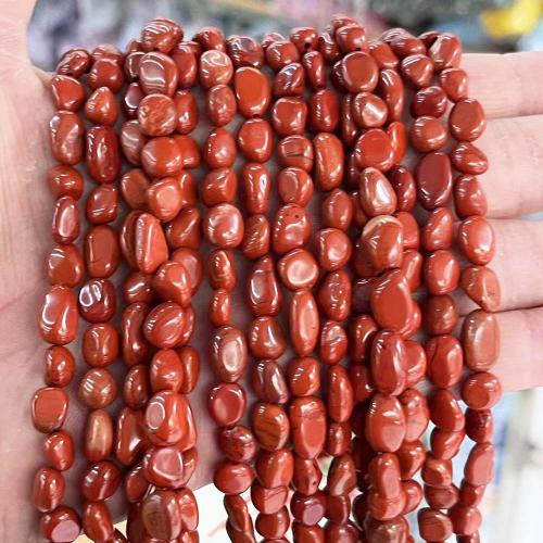 Red Jasper Bead, Nuggets, DIY, red Approx 38 cm [