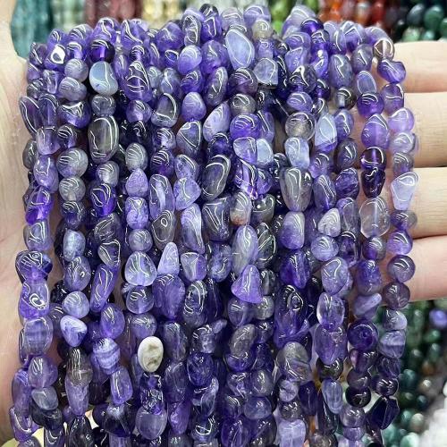 Perles améthystes Naturelles, améthyste, pepite, DIY, violet Environ 38 cm, Vendu par brin