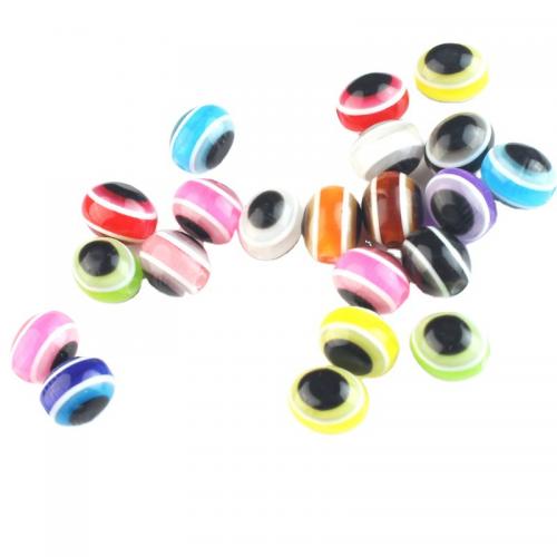 Böses Auge Harz Perlen, poliert, DIY, keine, 10x8mm, 1000PCs/Tasche, verkauft von Tasche[