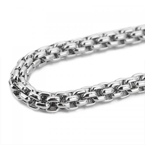 Stainless Steel Box Chain, 304 Stainless Steel, DIY, original color, 7mm 