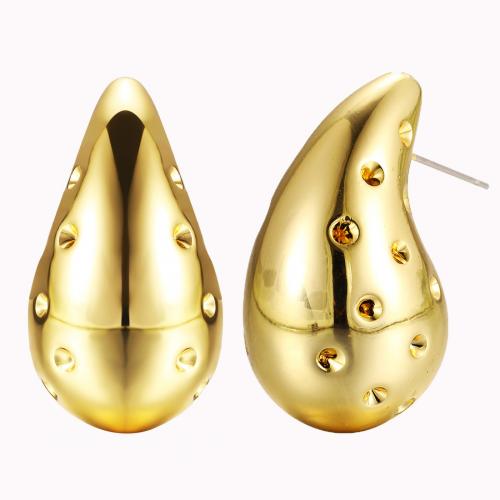 CCB Plastic Earring, Copper Coated Plastic, Teardrop, fashion jewelry & for woman 
