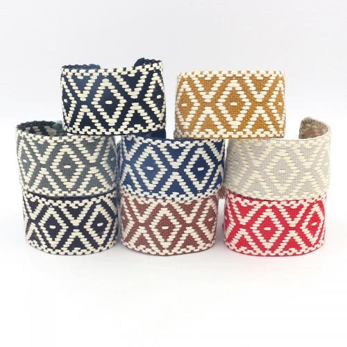 Fibre de polyester bracelet, Jacquard, style folk & unisexe, plus de couleurs à choisir Vendu par PC