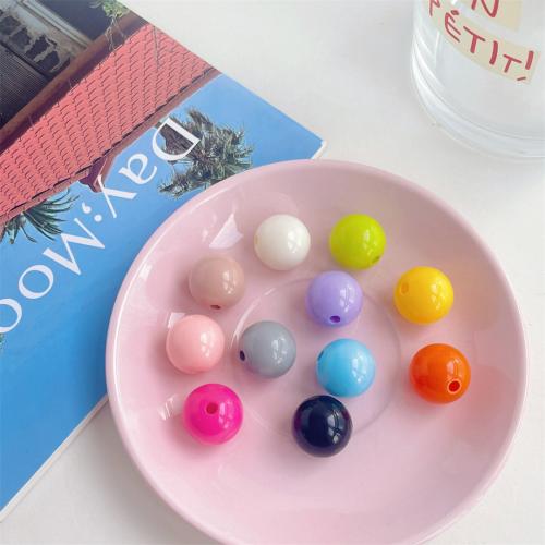 Candy Stil Acryl Perlen, rund, Einbrennlack, DIY, keine, 16mm, 200PCs/Tasche, verkauft von Tasche