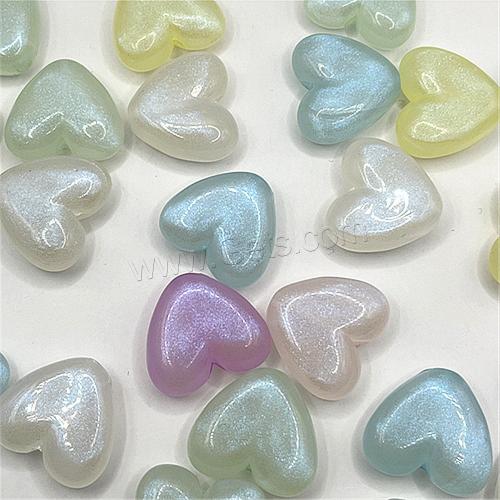 Perles Miracle acryliques, Acrylique, coeur, DIY & normes différentes pour le choix & lumineux, plus de couleurs à choisir, Vendu par sac