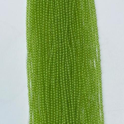 Abalorio Peridoto, Piedra peridoto, Esférico, Bricolaje & diverso tamaño para la opción, verde, longitud:aproximado 38-39 cm, Vendido por Sarta