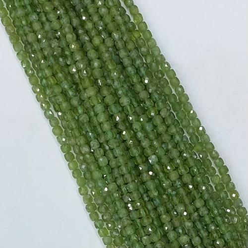 Apatite Beads, Apatites, Square, DIY & faceted, green Approx 38-39 cm 