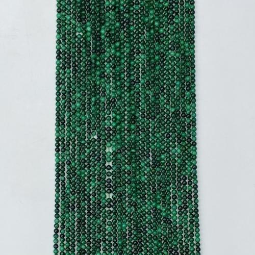 Natürliche Malachit Perlen, rund, DIY & verschiedene Größen vorhanden, grün, Länge:ca. 39 cm, verkauft von Strang