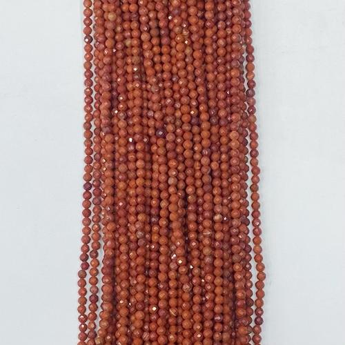 Perles Jaspe rouge, Rond, DIY & normes différentes pour le choix & facettes, rouge Environ 38-39 cm, Vendu par brin[