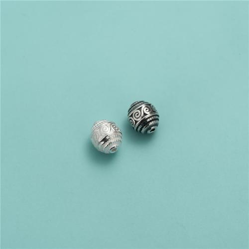 Sterling Silber Spacer Perlen, 925er Sterling Silber, DIY, keine, 7.7x9mm, Bohrung:ca. 1.5mm, verkauft von PC
