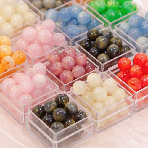 Imitation de pierres précieuses perles acryliques, Acrylique, Rond, DIY & normes différentes pour le choix, plus de couleurs à choisir Vendu par sac