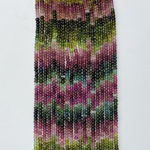 Abalorio De Turmalina Natural , gradiente de color & Bricolaje & diverso tamaño para la opción & facetas, color mixto, longitud:aproximado 36 cm, Vendido por Sarta