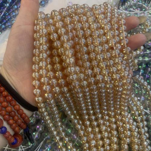 Round Crystal Beads, DIY Topaz Approx 38 cm [