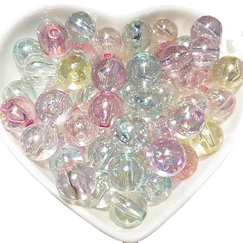 Perles Miracle acryliques, Acrylique, Rond, DIY & normes différentes pour le choix & aucun trou, couleurs mélangées, Vendu par sac