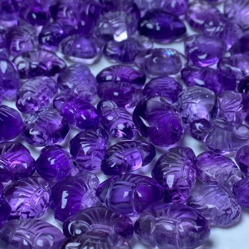 Amethyst Anhänger Februar Birthstone, DIY, violett, 9.6mm, verkauft von PC