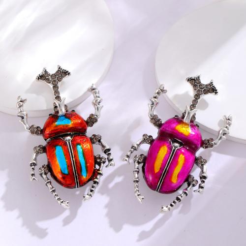 Zinc Alloy Jewelry Brooch, Insect, plated, fashion jewelry & enamel 