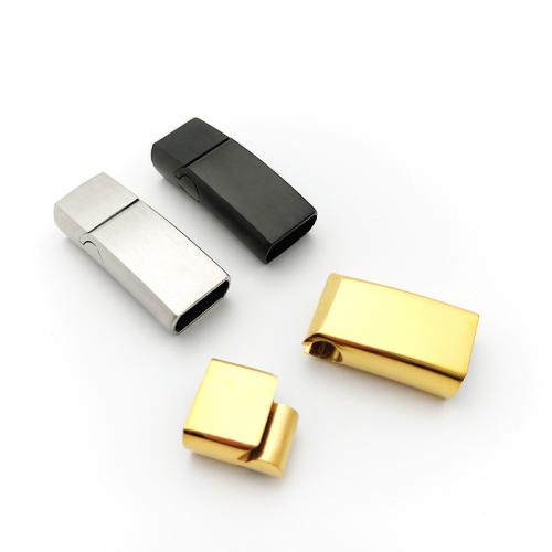 Rectangle Stainless Steel Magnetic Clasp, 316 Stainless Steel, polished, DIY [