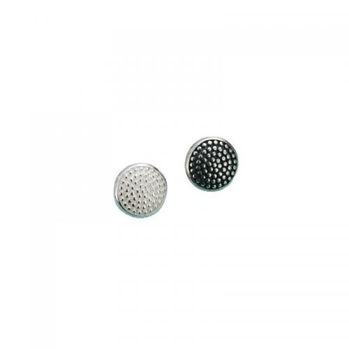 925 Sterling Silver Shank Button, Round, DIY 7.9mm Approx 2.4mm 