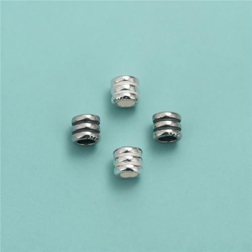 Sterling Silber Spacer Perlen, 925er Sterling Silber, DIY, keine, 4.8x4.2mm, Bohrung:ca. 2.9mm, verkauft von PC