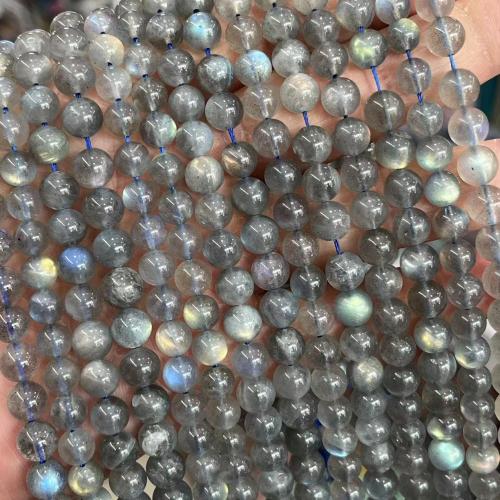 Mondstein Perlen, rund, DIY & verschiedene Größen vorhanden, grau, verkauft von Strang