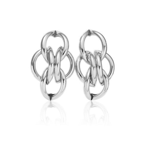Iron Drop Earring, plated, for woman 