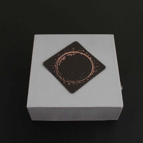 Earring Display Card, Paper, durable, black Approx [