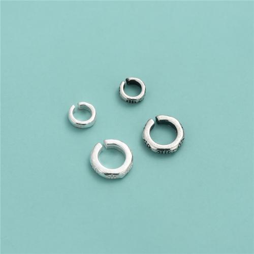 Стерлингового серебра кольцо открытых прыжок, 925 пробы, DIY & разный размер для выбора, Много цветов для выбора, продается PC