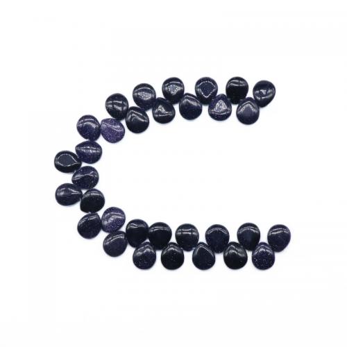 Perles en verre aventuriné bleu, pierre bleue d'or, larme, DIY, couleur bleu foncé Environ 20 cm, Environ Vendu par brin