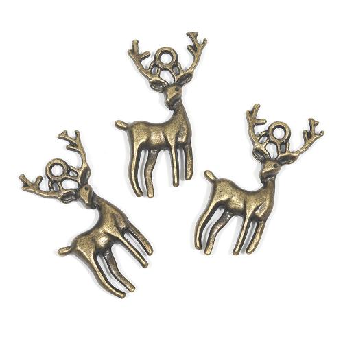 Zinc Alloy Animal Pendants, Deer, plated, DIY Approx 