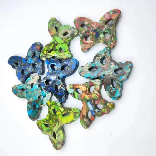 Impression Jasper Pendants, Butterfly, DIY 