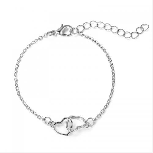 Fashion Zinc Alloy Bracelets, with 4.8cm extender chain, plated, fashion jewelry & for woman Approx 17 cm 