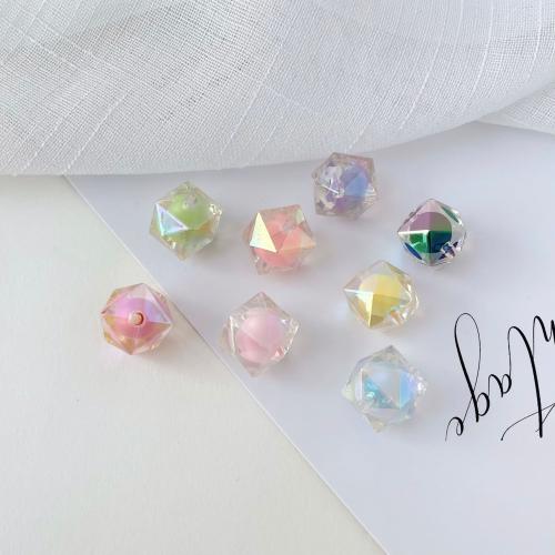 collier en perle acrylique , Losange, DIY, plus de couleurs à choisir, 20mm, Environ Vendu par sac