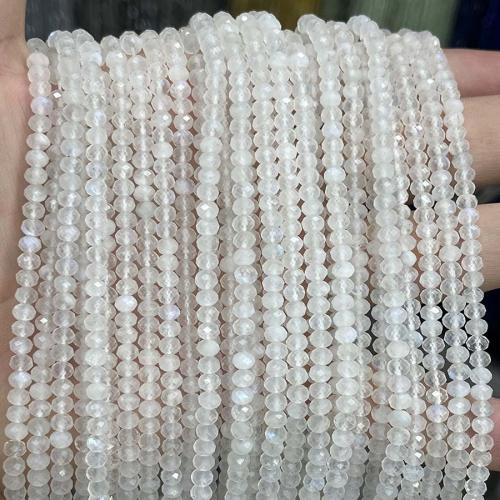 Natural Moonstone Beads, Blue Moonstone, Abacus, DIY & faceted, clear Approx 38 cm 