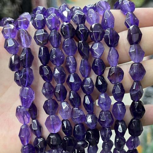 Perles améthystes Naturelles, améthyste, pepite, DIY & facettes, violet Environ 38 cm, Vendu par brin