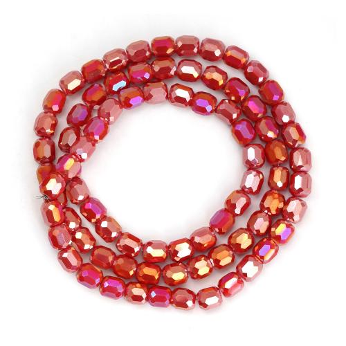 Perlas de cristal de moda, Bricolaje, más colores para la opción, 8x9mm, aproximado 80PCs/Sarta, Vendido por Sarta