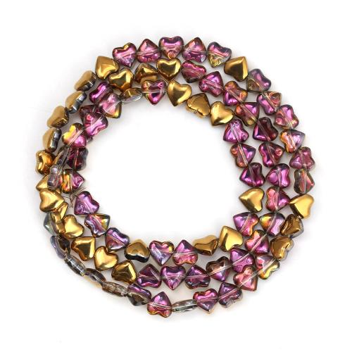 Perles de verre de miracle, coeur, DIY, plus de couleurs à choisir, 8mm, Environ Vendu par brin
