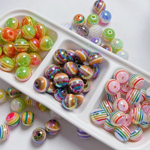Perles acryliques de Dentelle fantaisie , Acrylique, Rond, DIY & modèles différents pour le choix, plus de couleurs à choisir, 16mm Vendu par sac