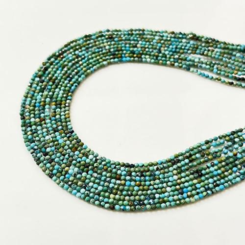 Perles en Turquoise naturelle, Rond, DIY & normes différentes pour le choix, vert Environ 39 cm, Vendu par brin[