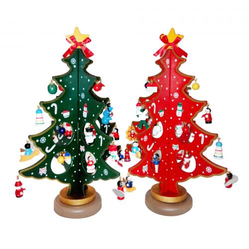 Wholesale Christmas Tree to Decorate your house, Wood, Christmas Design Spread 24 * 28CM 