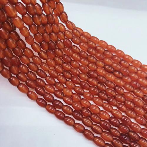 Natural Red Agate Beads, barrel, DIY, red Approx 38 cm 
