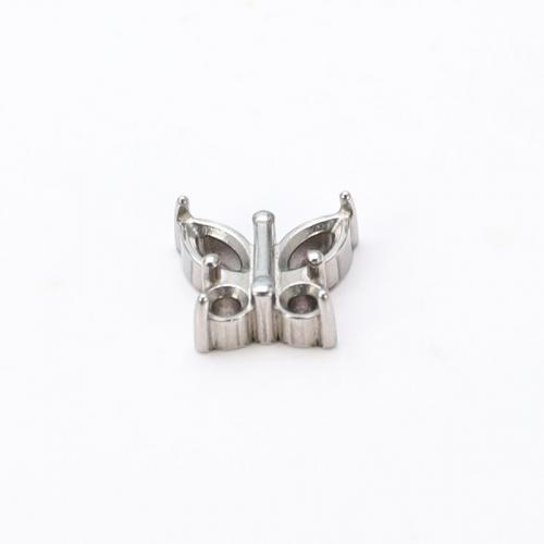 Stainless Steel Pendant Setting, 304 Stainless Steel, Butterfly, Vacuum Ion Plating, DIY 