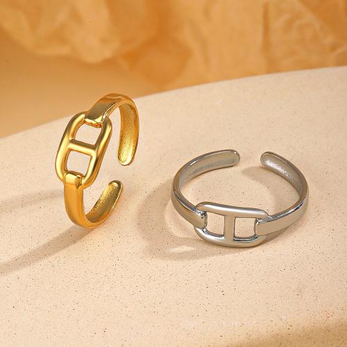 Stainless Steel Finger Ring, 304 Stainless Steel, Number 8, Vacuum Ion Plating, fashion jewelry & for woman inner diameter 17mm 