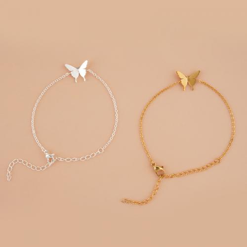 Fashion Zinc Alloy Bracelets, Butterfly, plated, 2 pieces & fashion jewelry Approx 16-23 cm 