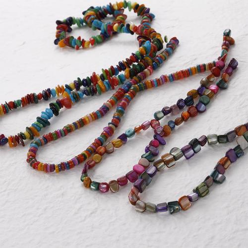 Dyed Shell Beads, irregular, DIY 
