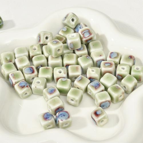 Porcelain Bead, Square, DIY Approx 2.7mm [