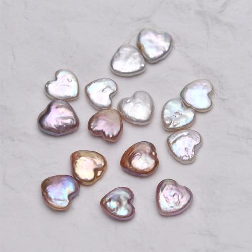 No Hole Cultured Freshwater Pearl Beads, Heart, DIY aboutuff1a12-13mm 